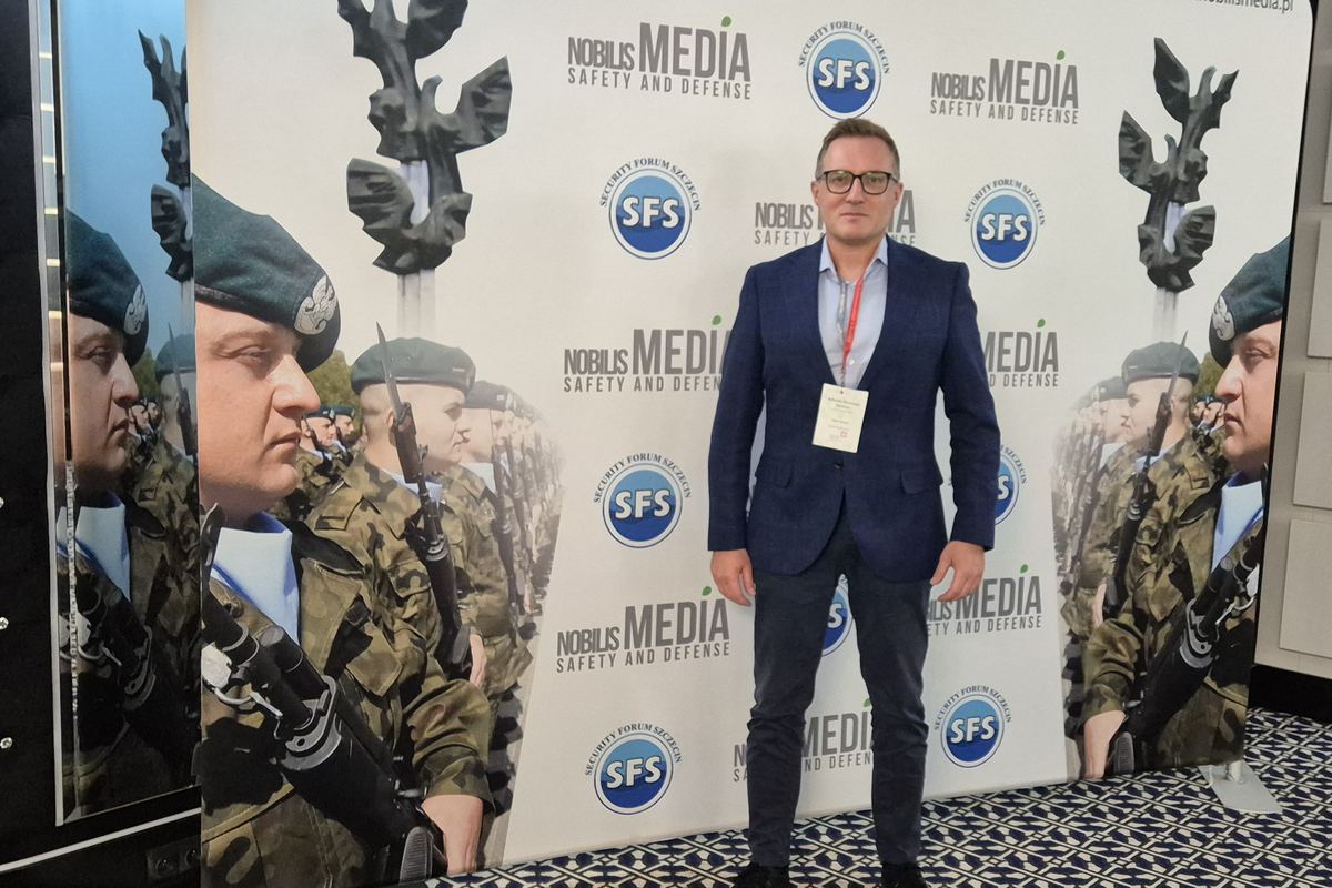 Michal Dylon at the Baltic Defence Workshops in Szczecin